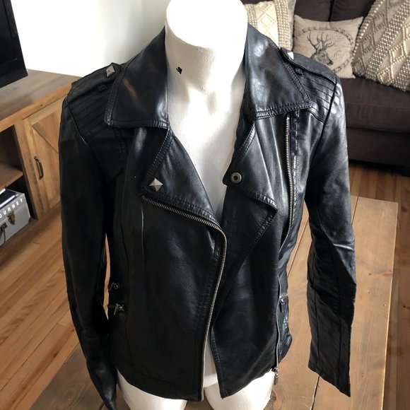 Dynamite black faux leather jacket - Picture 5 of 6